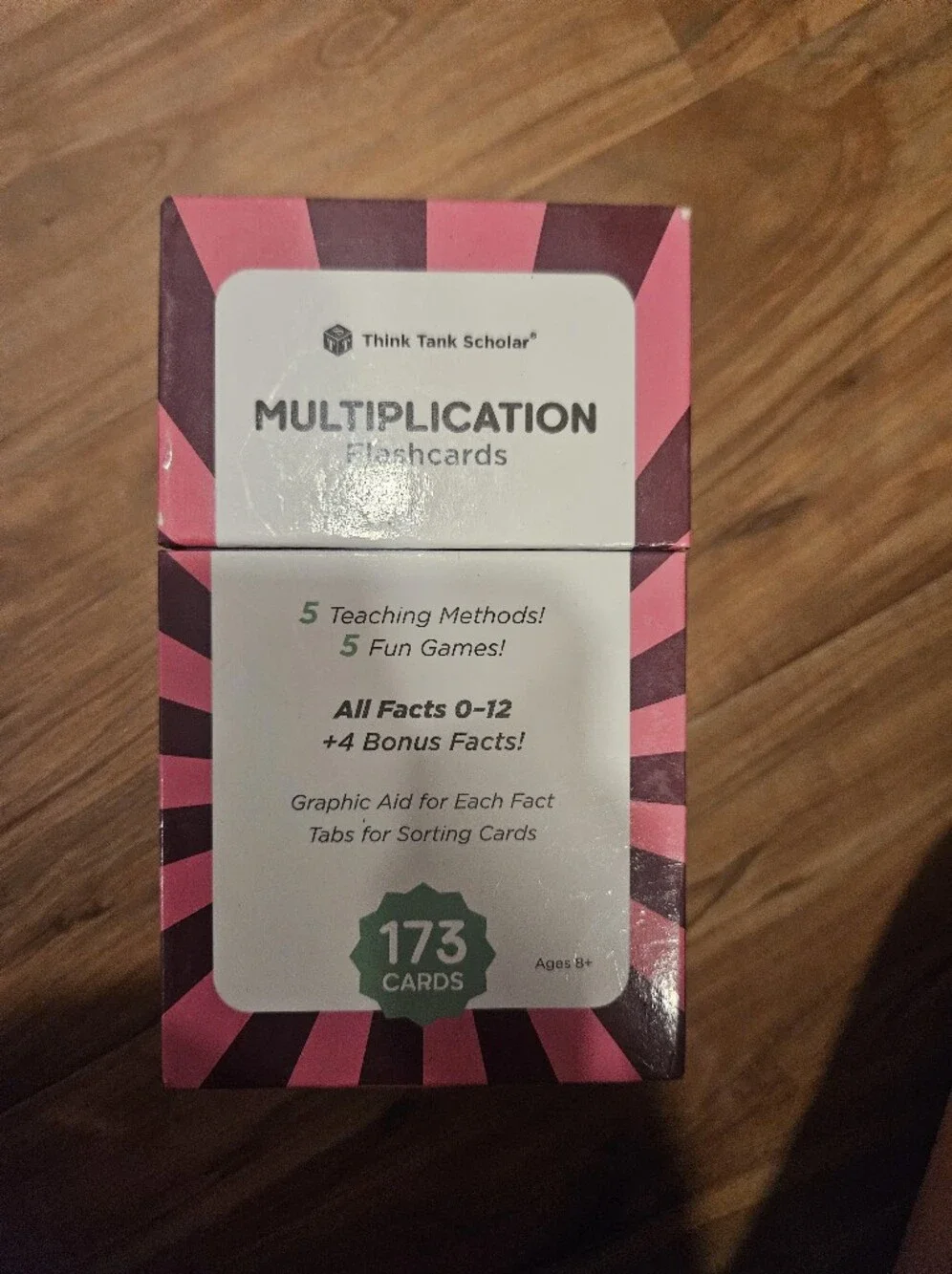 Think Tank Scholar Multiplication Flashcards - Pink & Dark Pink